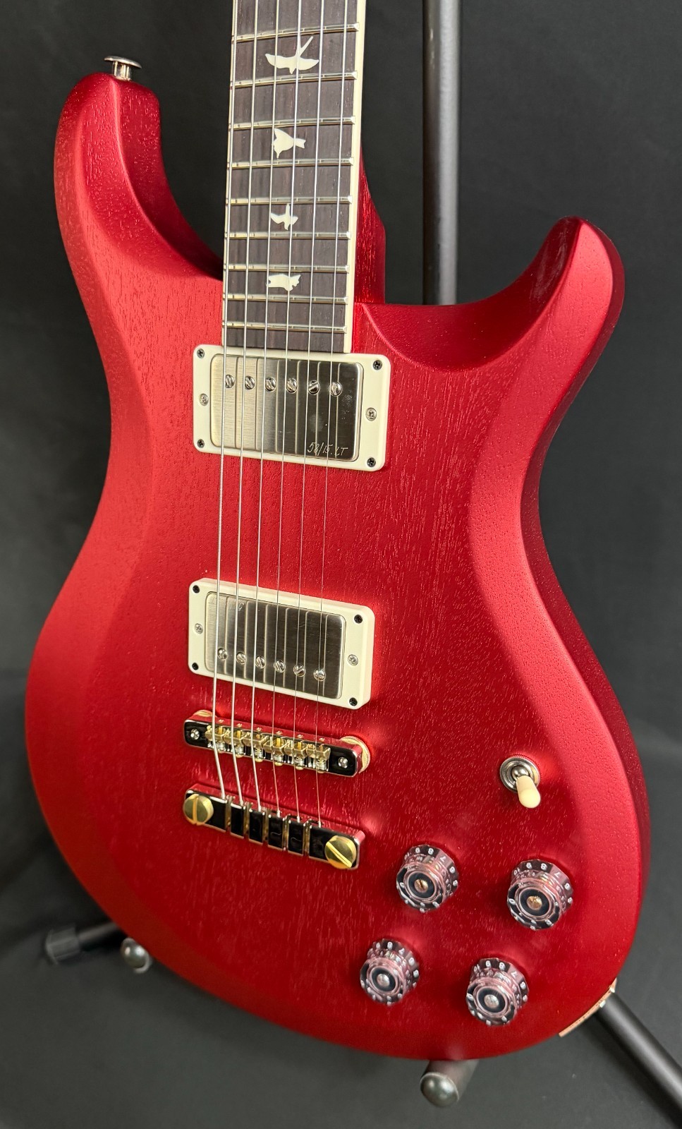 PRS S2 McCarty 594 Thinline Satin Electric Guitar Red Apple Metallic w/ Gig Bag