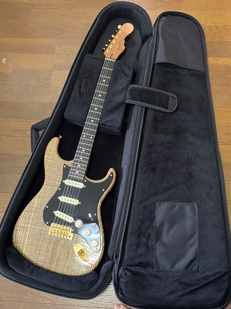 Momose Stratocaster Guitar Case Tremolo Arm Used Excellent
