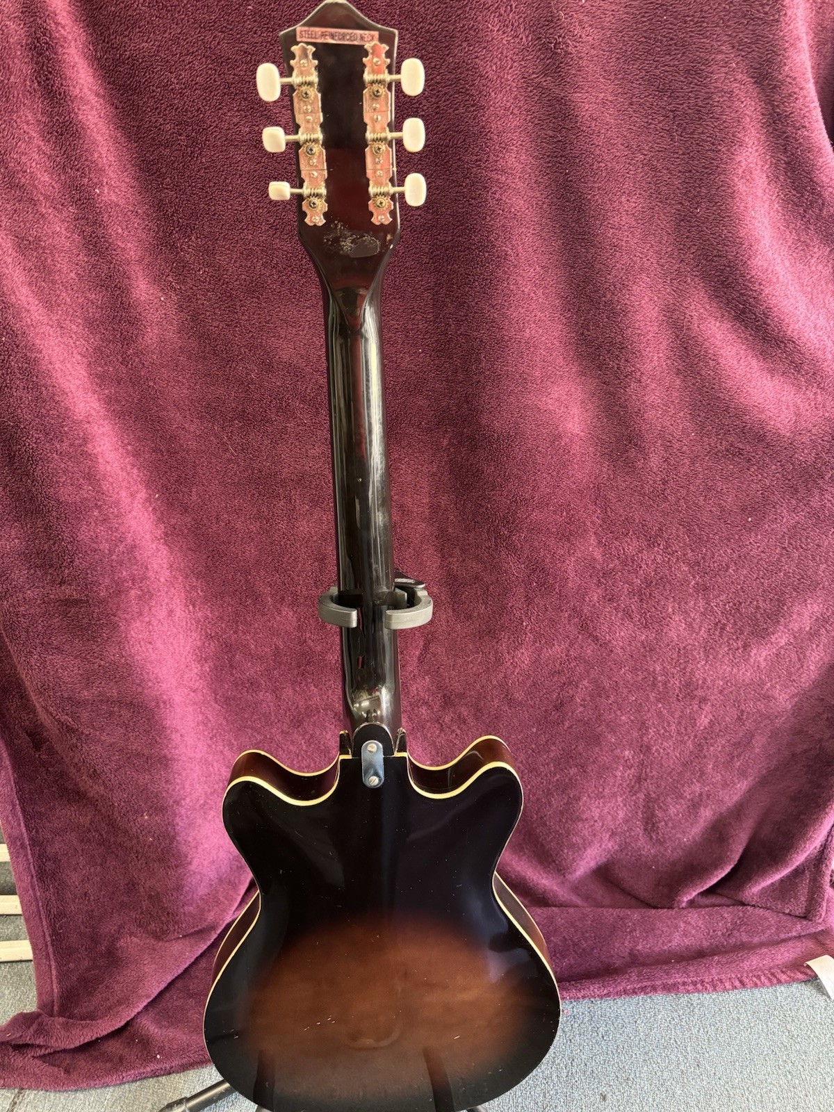 Electric Guitar TEISCO Del Rey EP-7 Model Semi Hollow Tobacco Burst Rare Color !