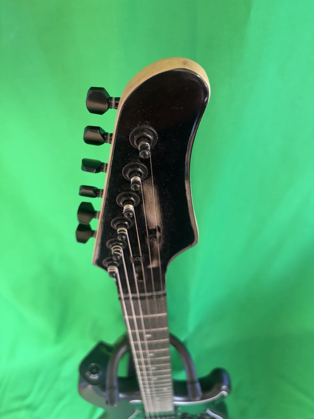 S Style Electric Guitar Upgraded Pickups Tremolo Frets Level Action Low Blackout