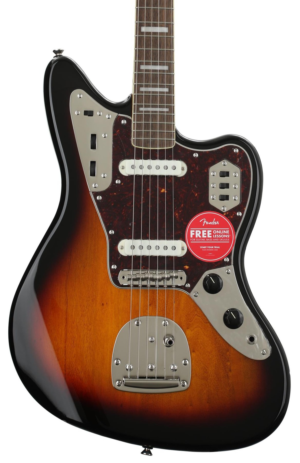 Squier Classic Vibe ’70s Jaguar – 3-Tone Sunburst