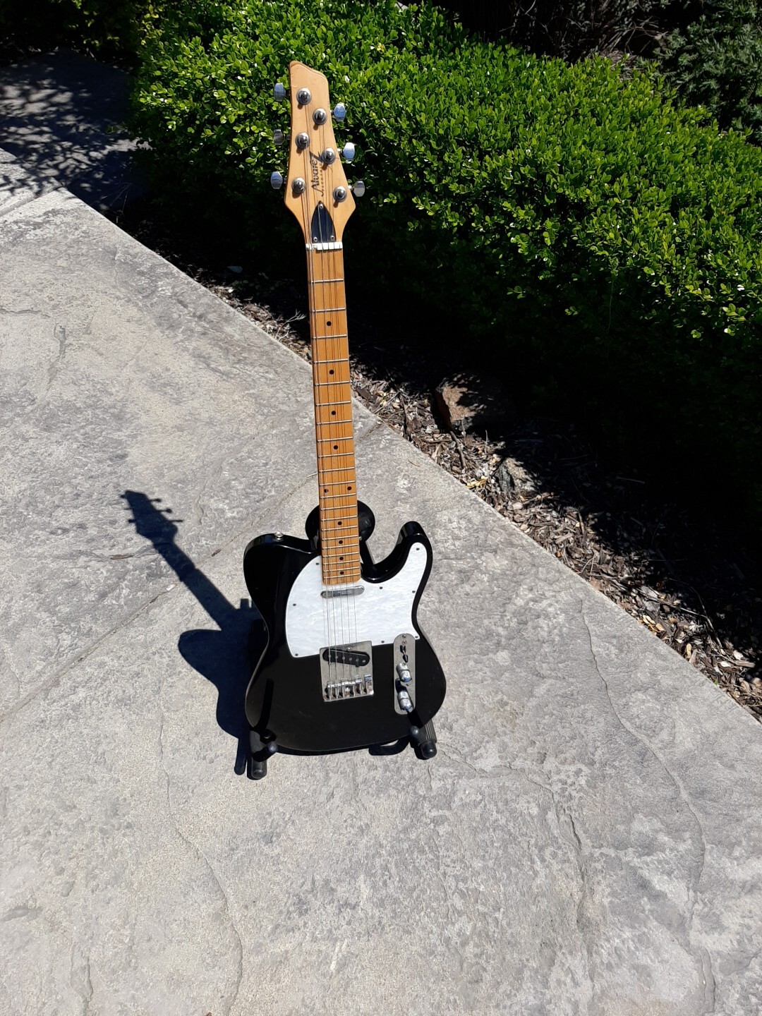 Rare Alvarez Electric Guitar With Soft Case Has Had Some Repairs Broken Nut