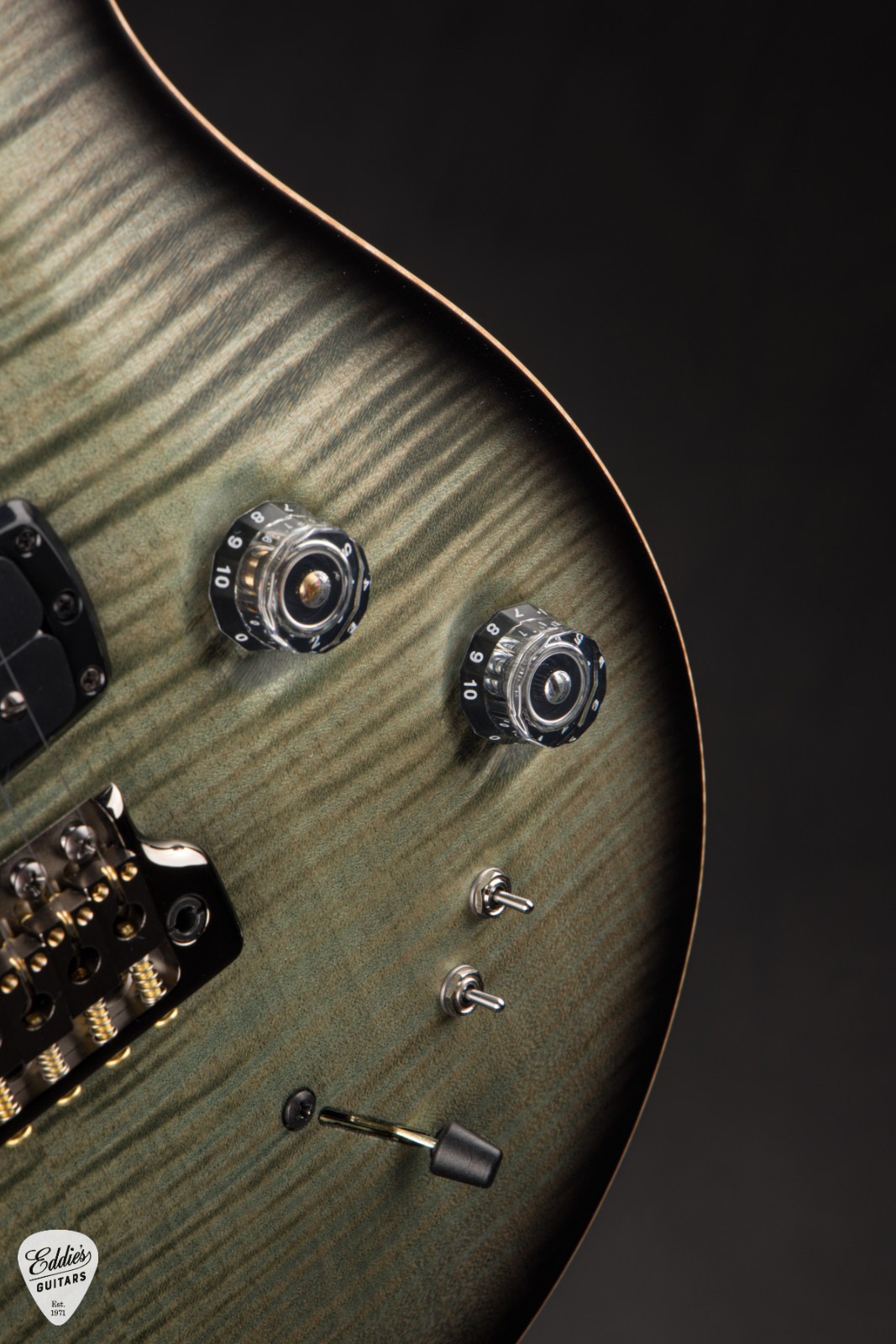 PRS Eddie’s Guitars Wood Library Modern Eagle V – Trampas Green