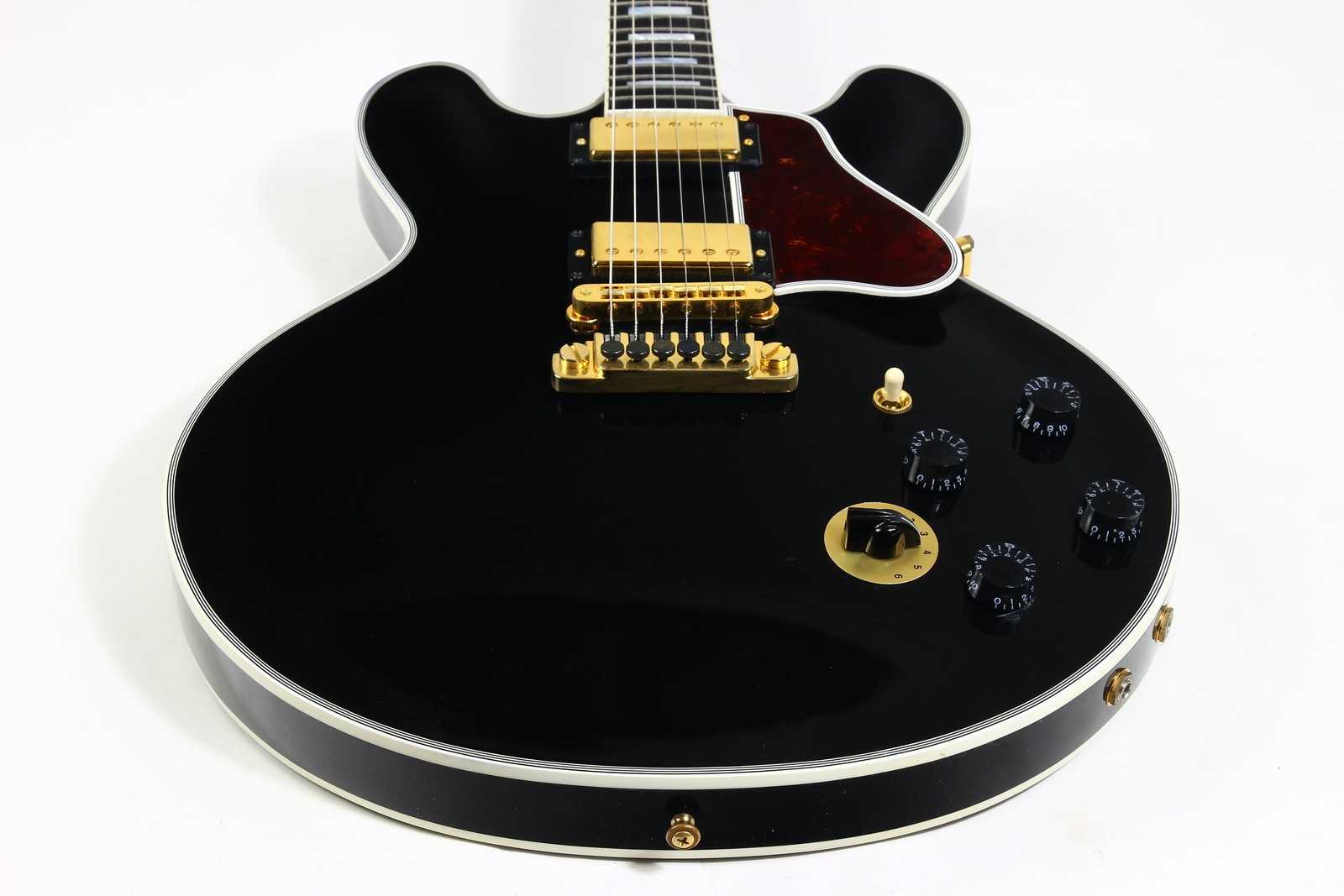 2011 Gibson Custom BB King Lucille Black | Ornate Crown Headstock Inlay ES 355