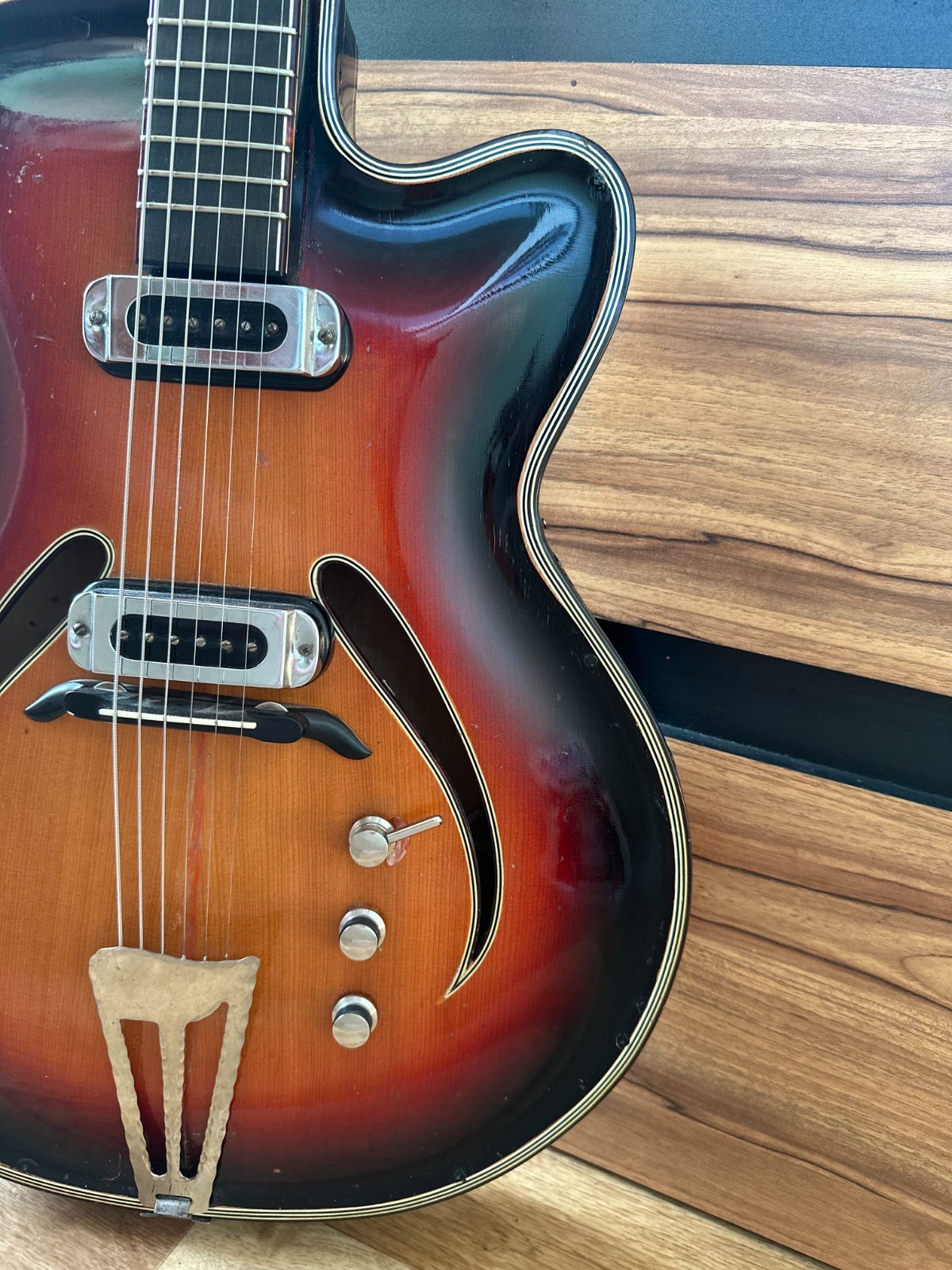 70s Musima Record GDR Germany Electric Guitar Vintage and very Rare