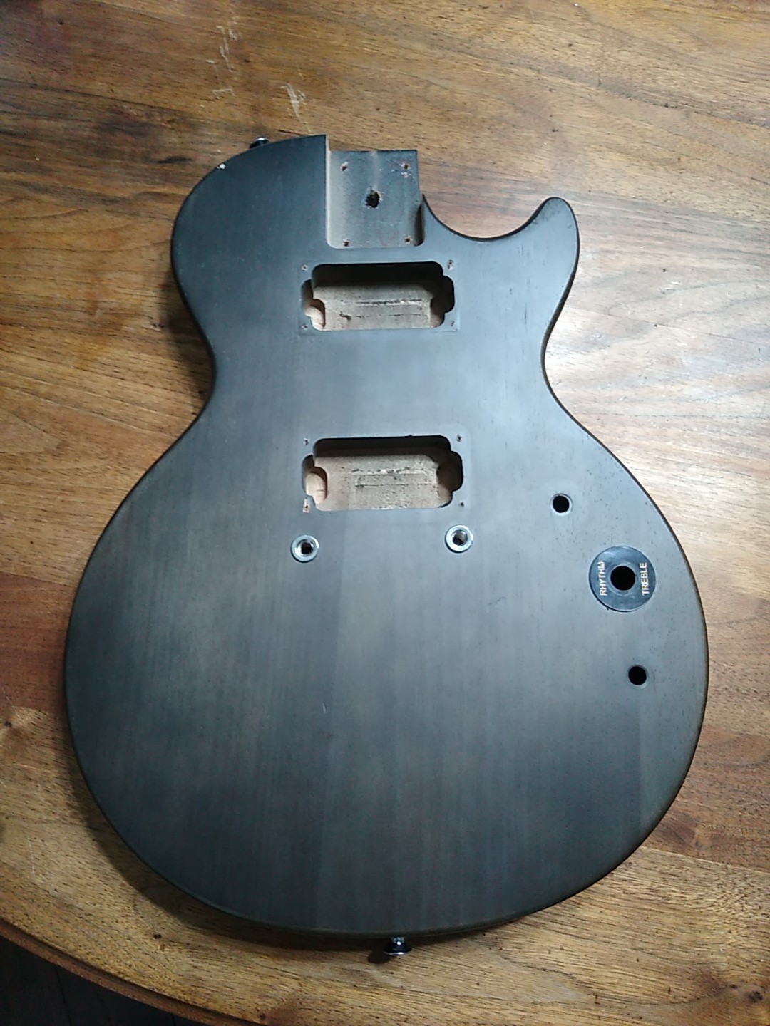 Epiphone Les Paul Special Goth Ebony Faded Matte Body natural worn finish relic