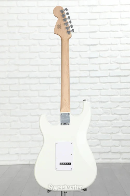 Squier Affinity Series Stratocaster Electric Guitar – Olympic White with Maple