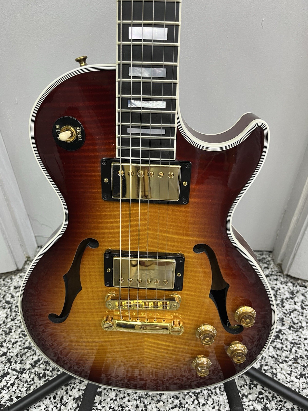 GIBSON CUSTOM SHOP LES PAUL CUSTOM FLORENTINE 2014 120TH ANNIVERSARY OHSC MINTY