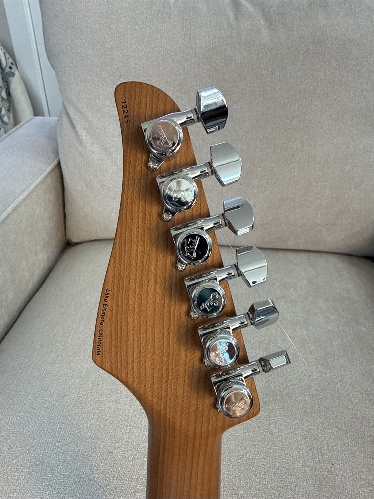 Suhr Modern -Faded Whale Trans Blue Burst- 2021 Mint Condition roasted maple SSH