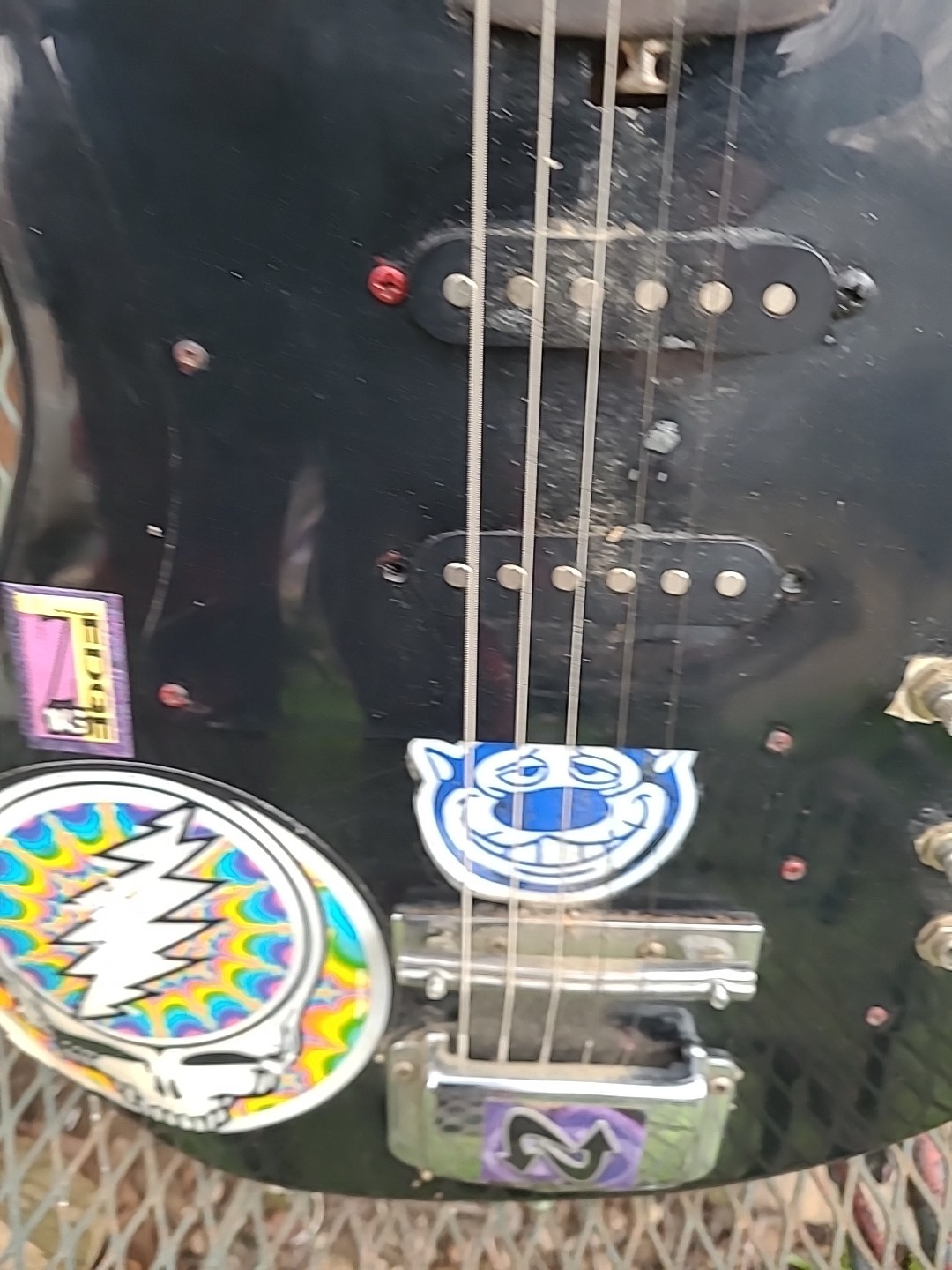 Vintage Harmony Electric Guitar Kiss Army Rock 80s Parts As Is