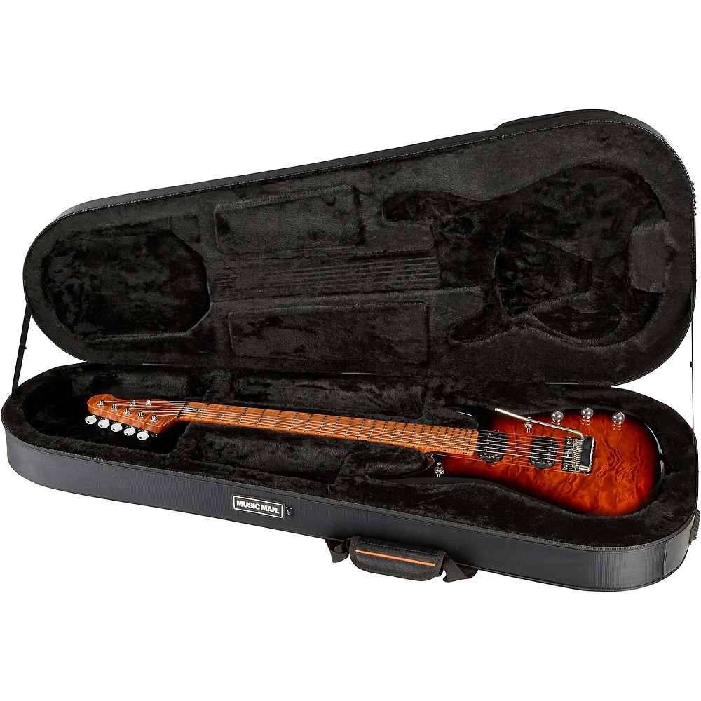 Ernie Ball Music Man JP15 7 7String Quilted Maple Top Electric Guitar Tiger Eye