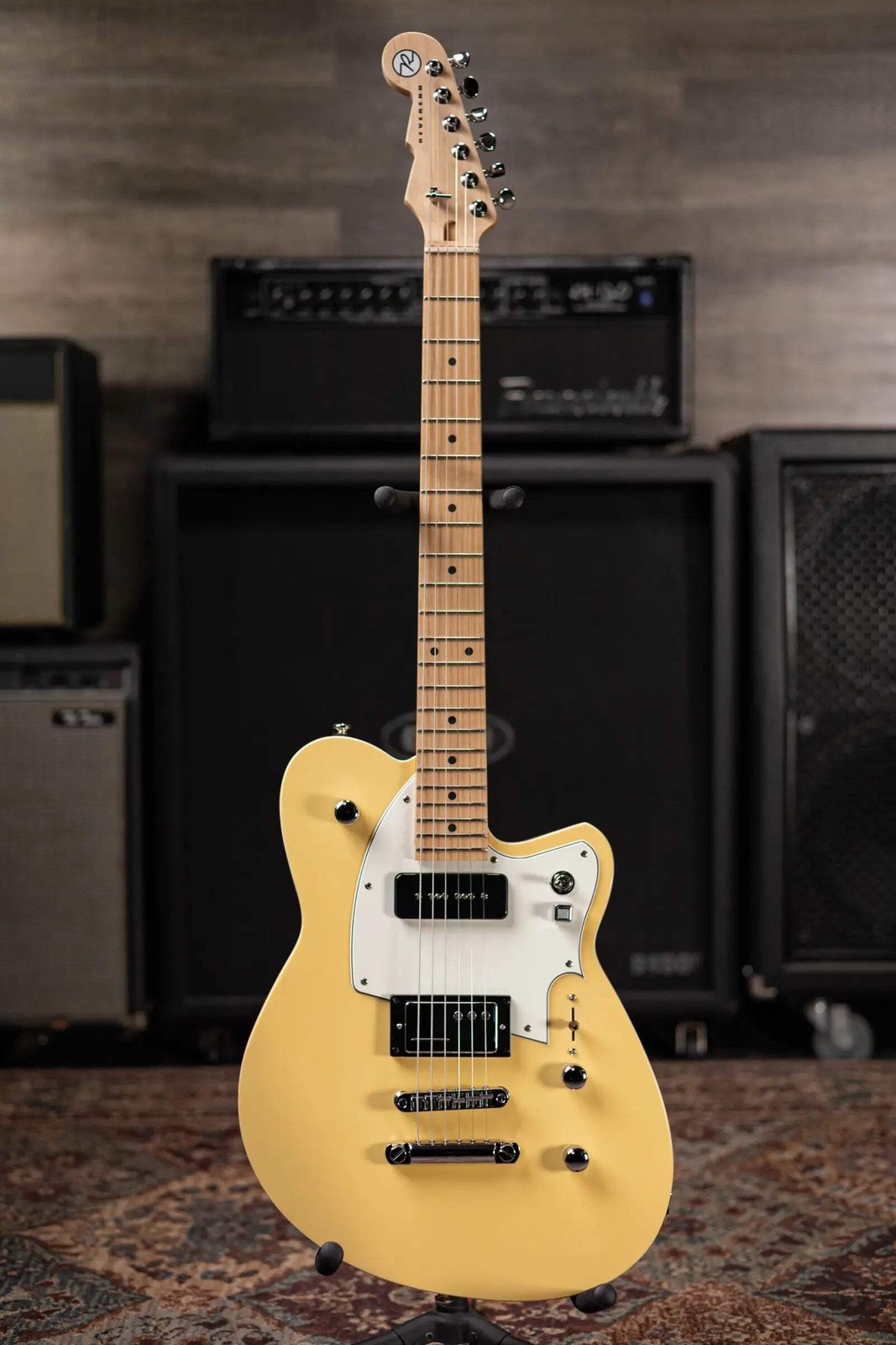 Reverend Chris Freeman Signature Electric Guitar – Powder Yellow