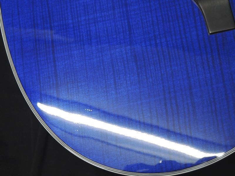 Electric Acoustic Guitar Morris TC-16 SBU Hand Made Premium See-Through Blue