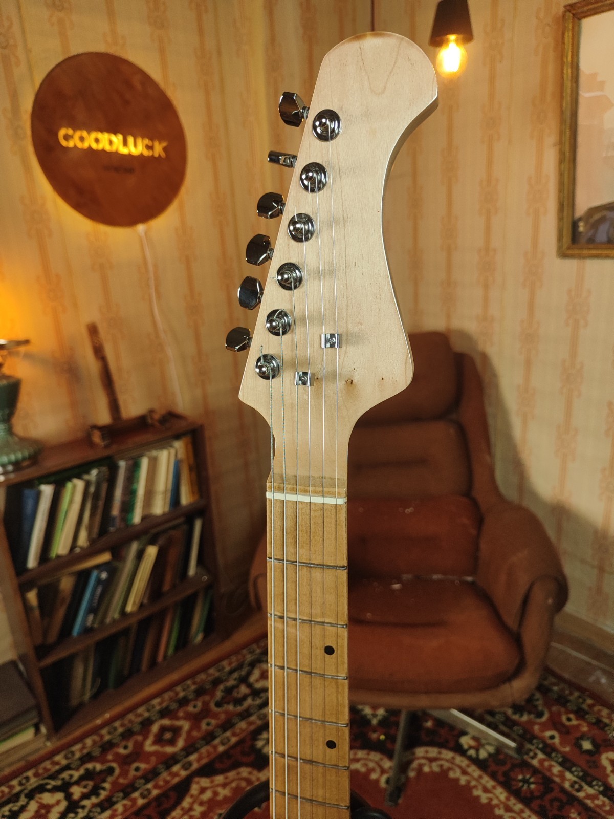 Odessa Style Electric Guitar Vintage USSR Retro Remake Sunburst