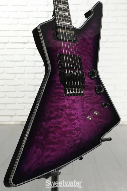 Schecter E-1 FR S Special Edition Electric Guitar – Trans Purple Burst