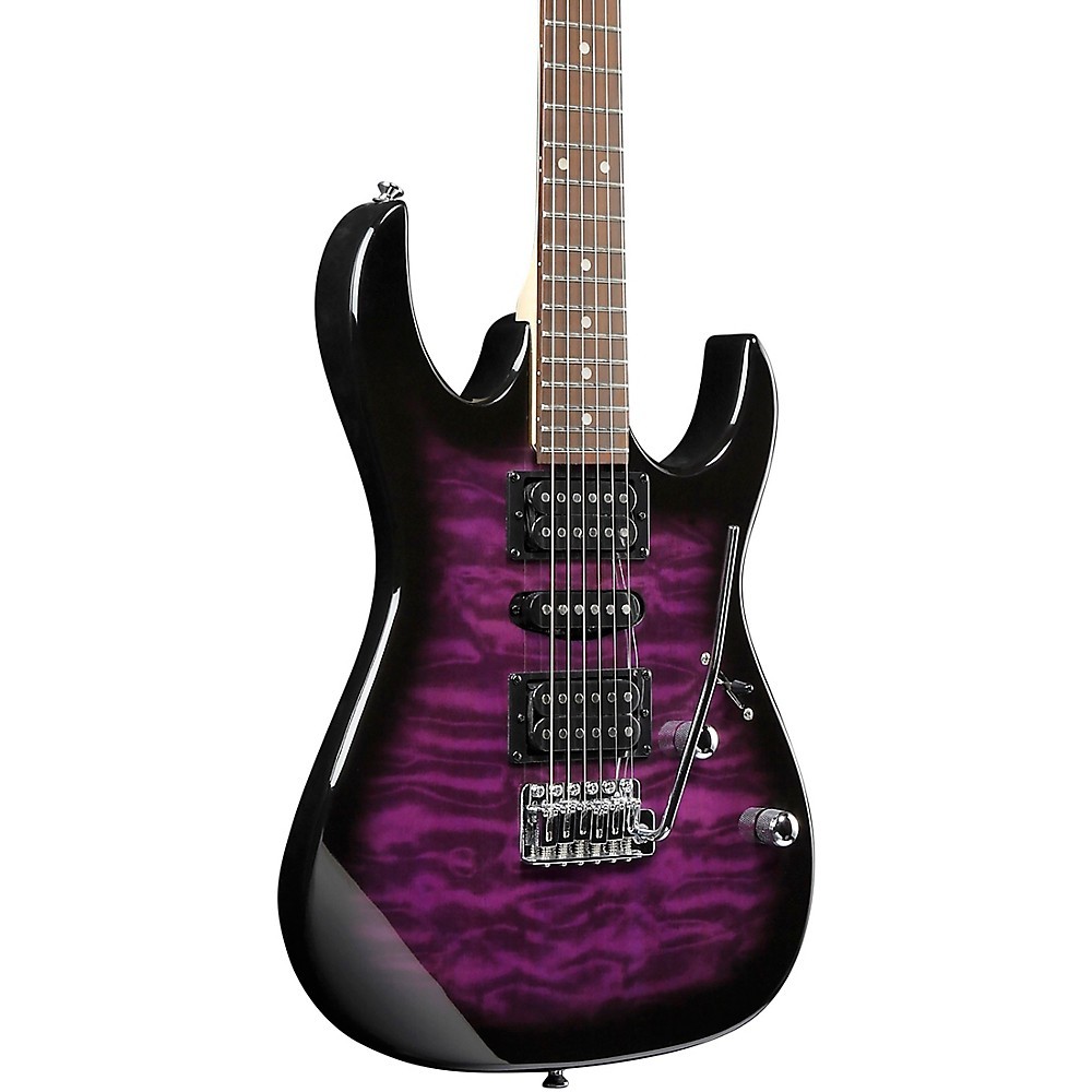 Ibanez GRX70QA Electric Guitar Transparent Violet Sunburst