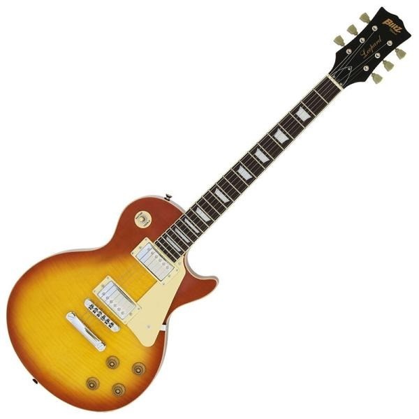 Blitz by Aria BLP-450 HB Electric Guitar Honey Burst Used with Soft Case