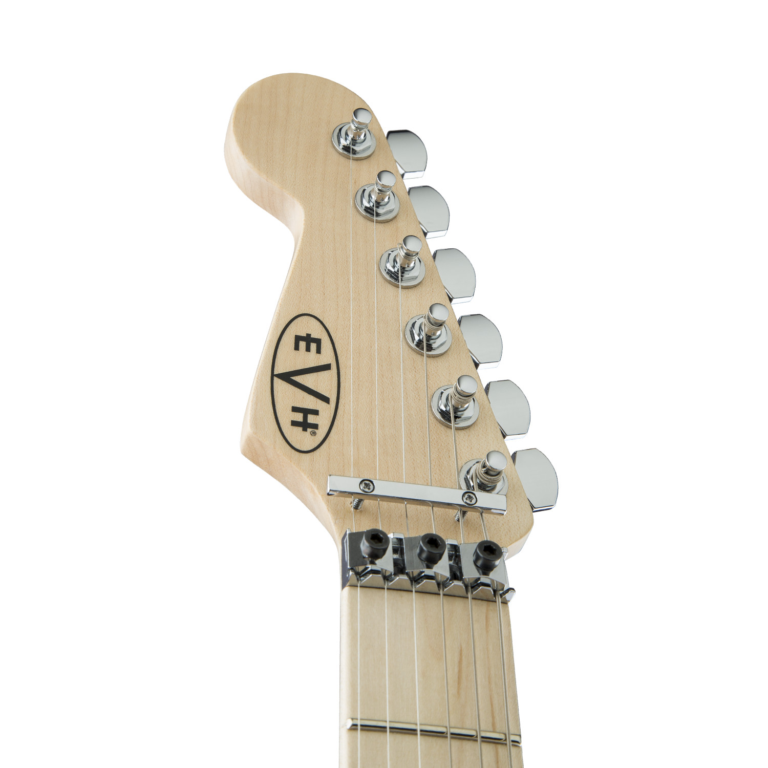 EVH Striped Series Left Handed Maple – Red Black and White Stripes