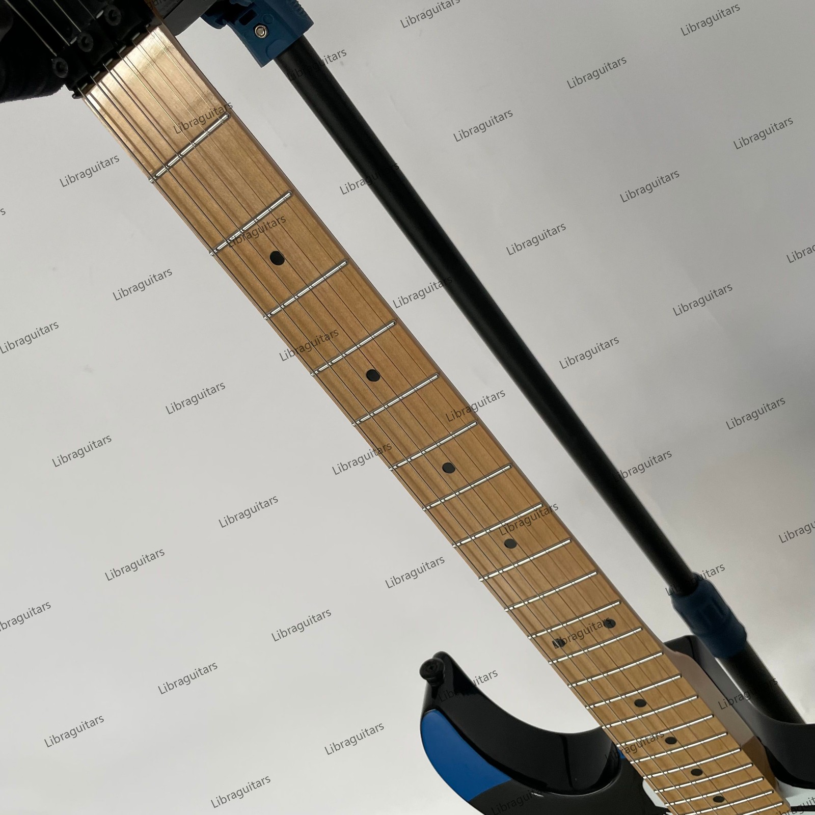 New Electric Guitar Maple Fretboard FR Bridge Water Transfer Top Solid Body
