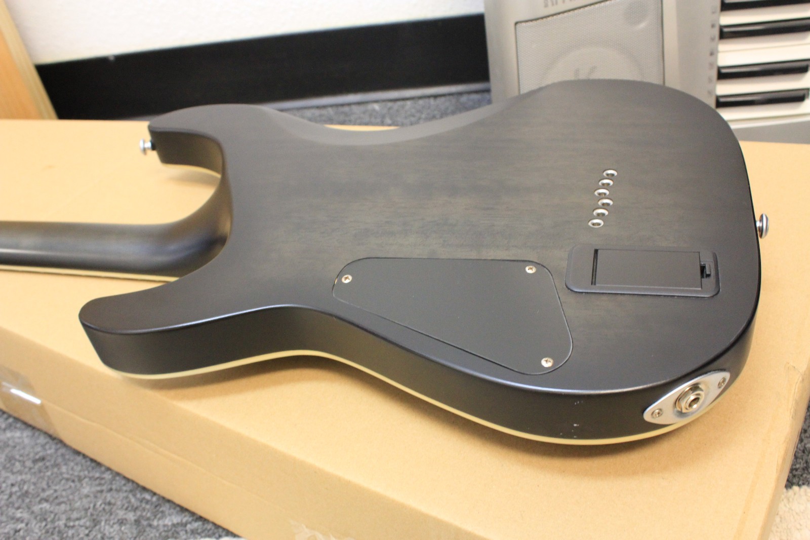 Schecter Research C-1 Platinum Electric Guitar TRP063272 Translucent Black w/Bag