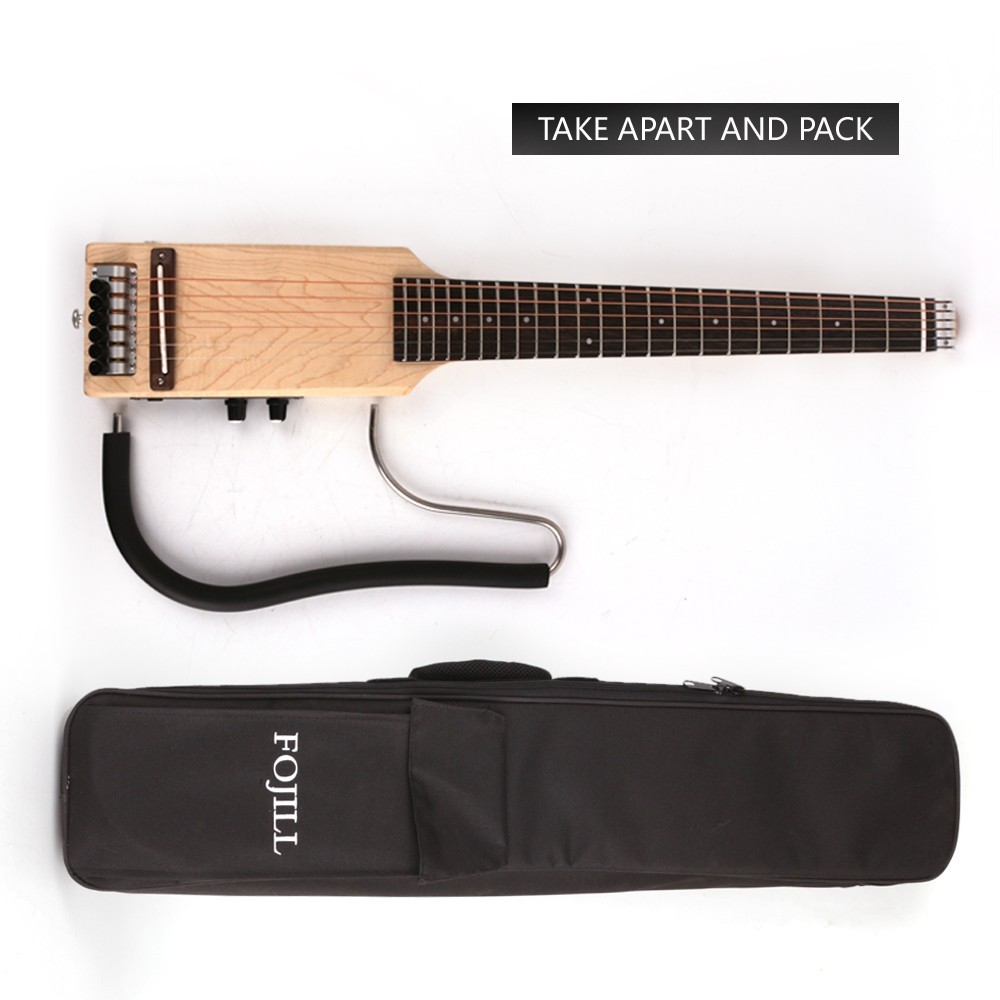 electric acoustic guitar Ultra Short Headless silent travel portable