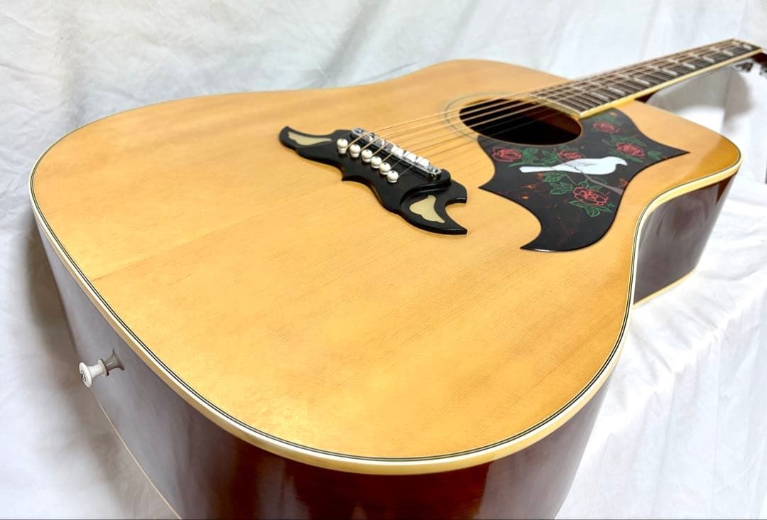 [New strings replaced] Tomson acoustic guitar TG-250 DOVE type Kiso Suzuki