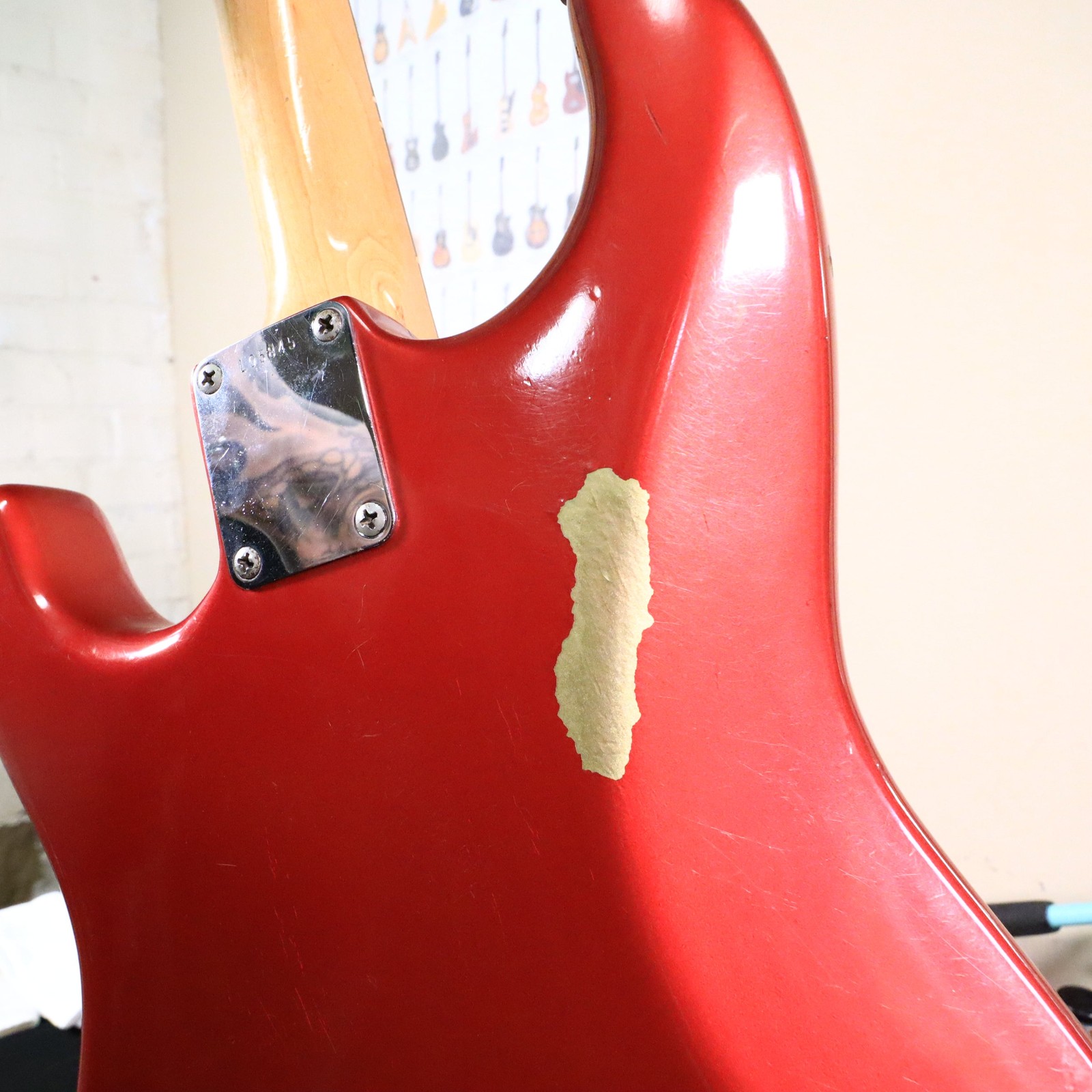 1963 Fender Stratocaster Hardtail Refin Red Electric Guitar