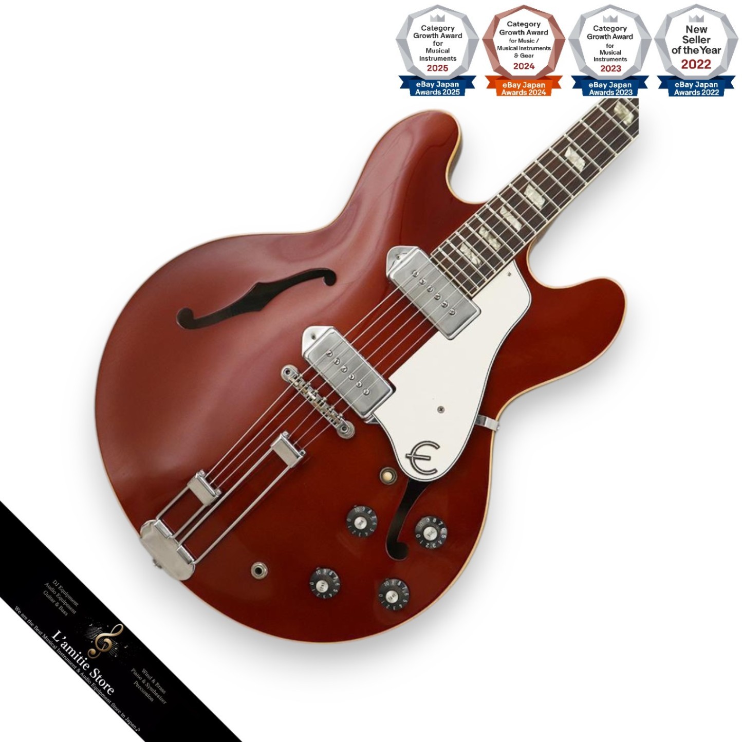 Epiphone Vintage E230TD Casino ’67 Sparkle Burgundy Electric Guitar
