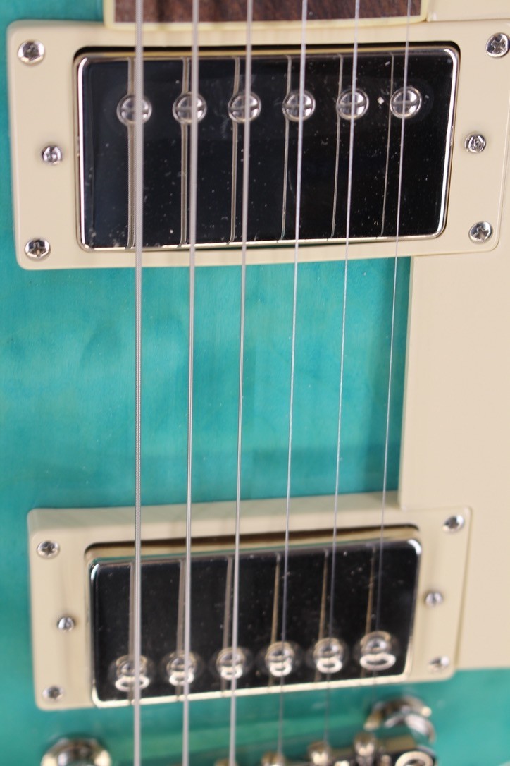 Epiphone Les Paul Standard 60’s Quilt Top Electric Guitar – Neck Crack #R7283
