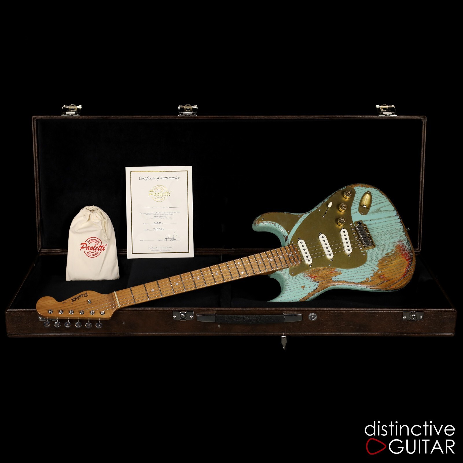 NEW PAOLETTI STRATOSPHERIC LOFT SURF GREEN RECLAIMED CHESTNUT MADE IN ITALY