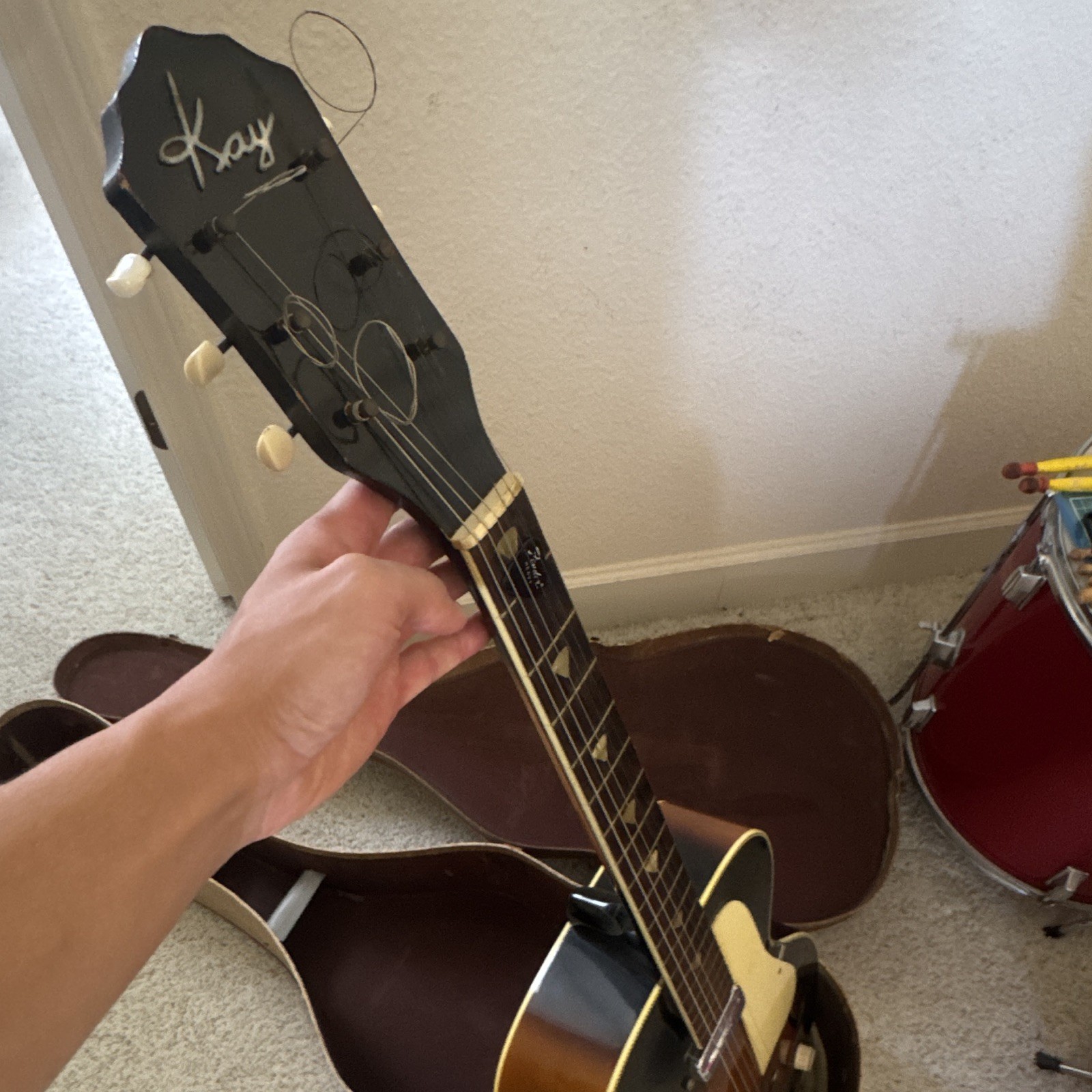 Vintage 1960’s Kay Pacer Model K6550 Hollowbody Guitar