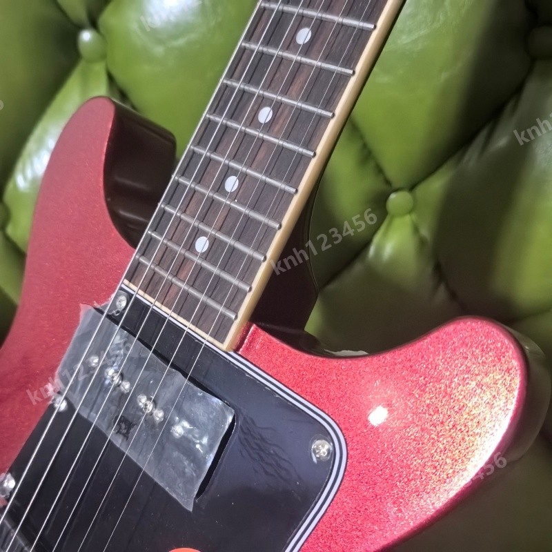 Solid Body Electric Guitar Red 2 P90s Wrap Stainless Rounded Fret Edge Bone Nut