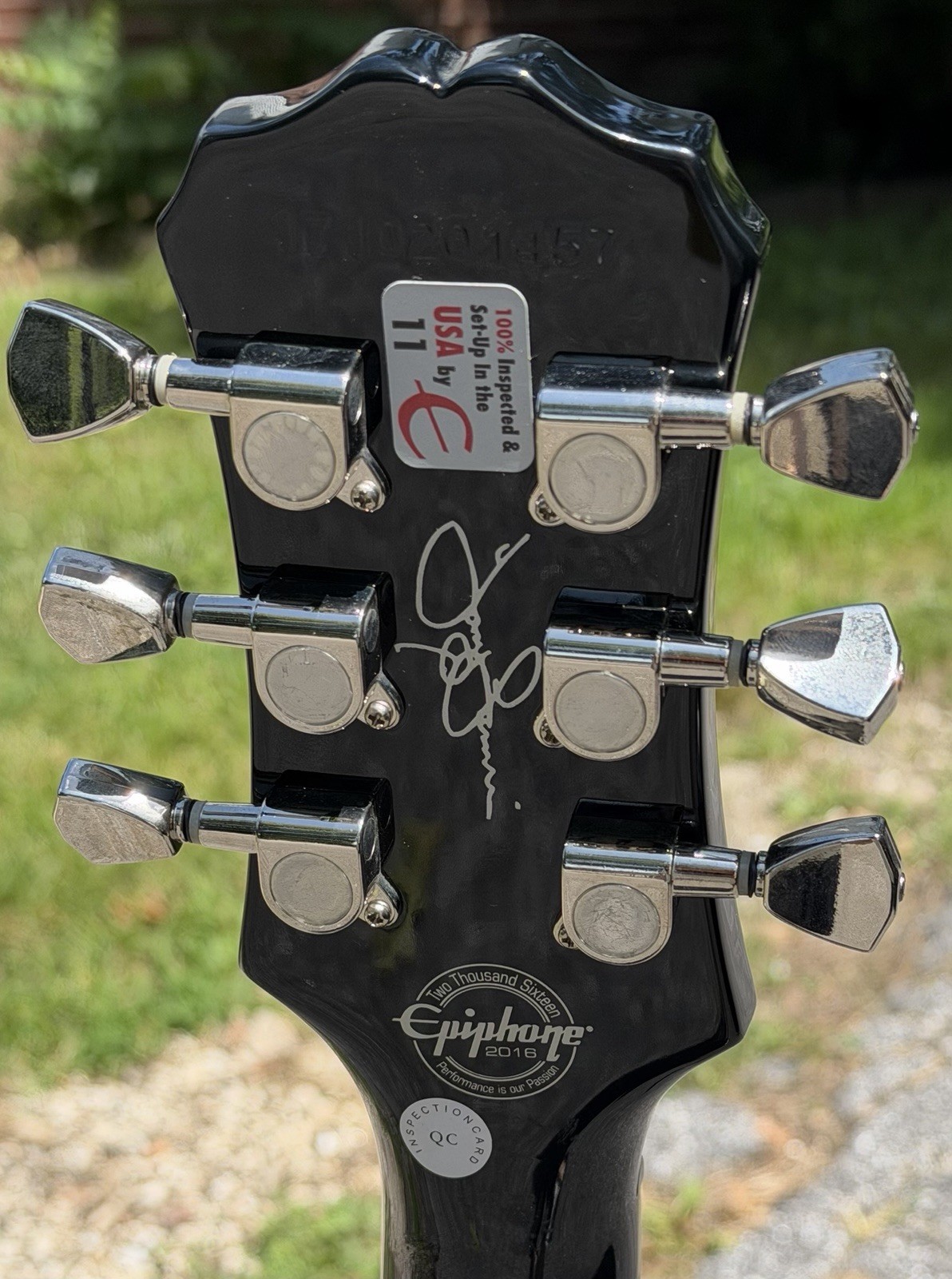 2016 Epiphone Limited Edition Tony Iommi Signature SG Custom Black Sabbath