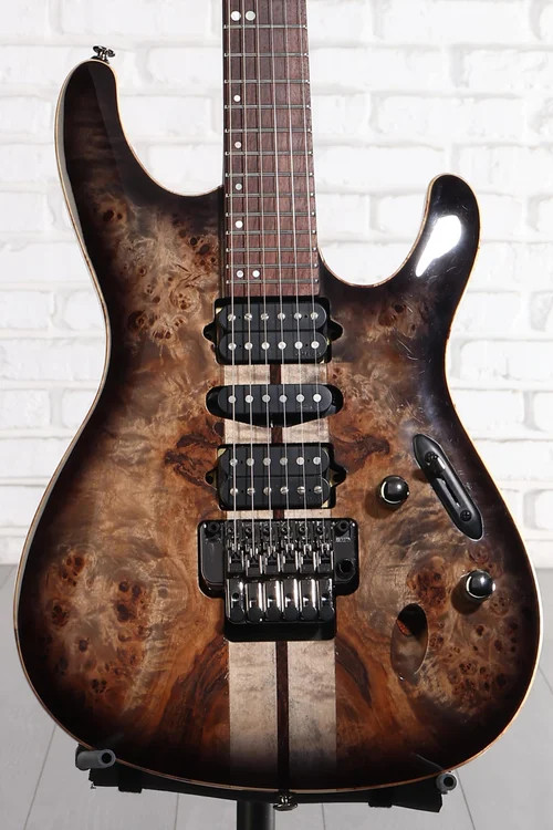 Ibanez Premium S1070PBZ Electric Guitar – Charcoal Black Burst