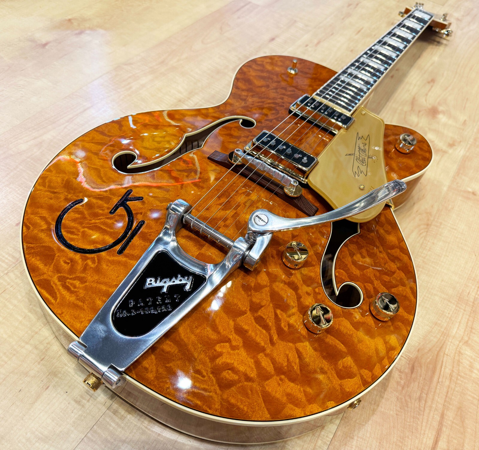 Gretsch G6120TGQM-56 Limited Edition Quilt Classic Chet Atkins Hollow Body