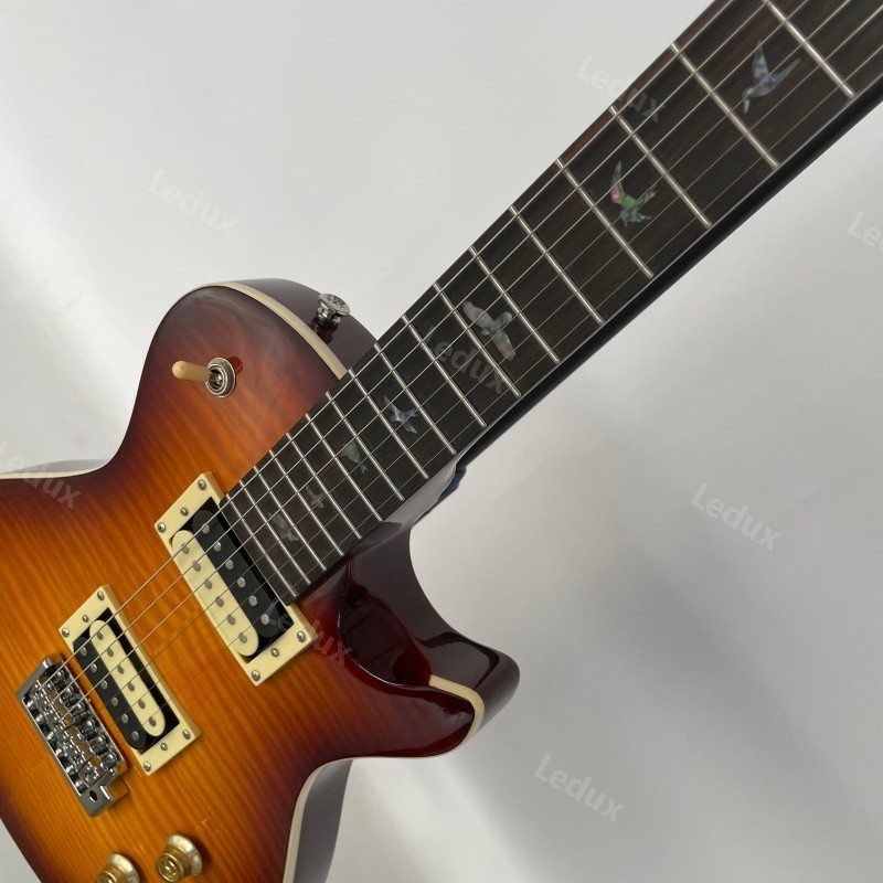 SE Custom Solid Body Electric Guitar Tremolo Flame Maple Veneer Stocked In US