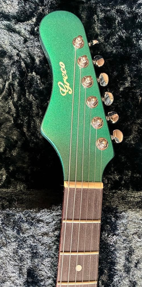 Greco Boogie BG-1400 Metallic Green Made in Japan Limited 6 Rare Guitar 2013