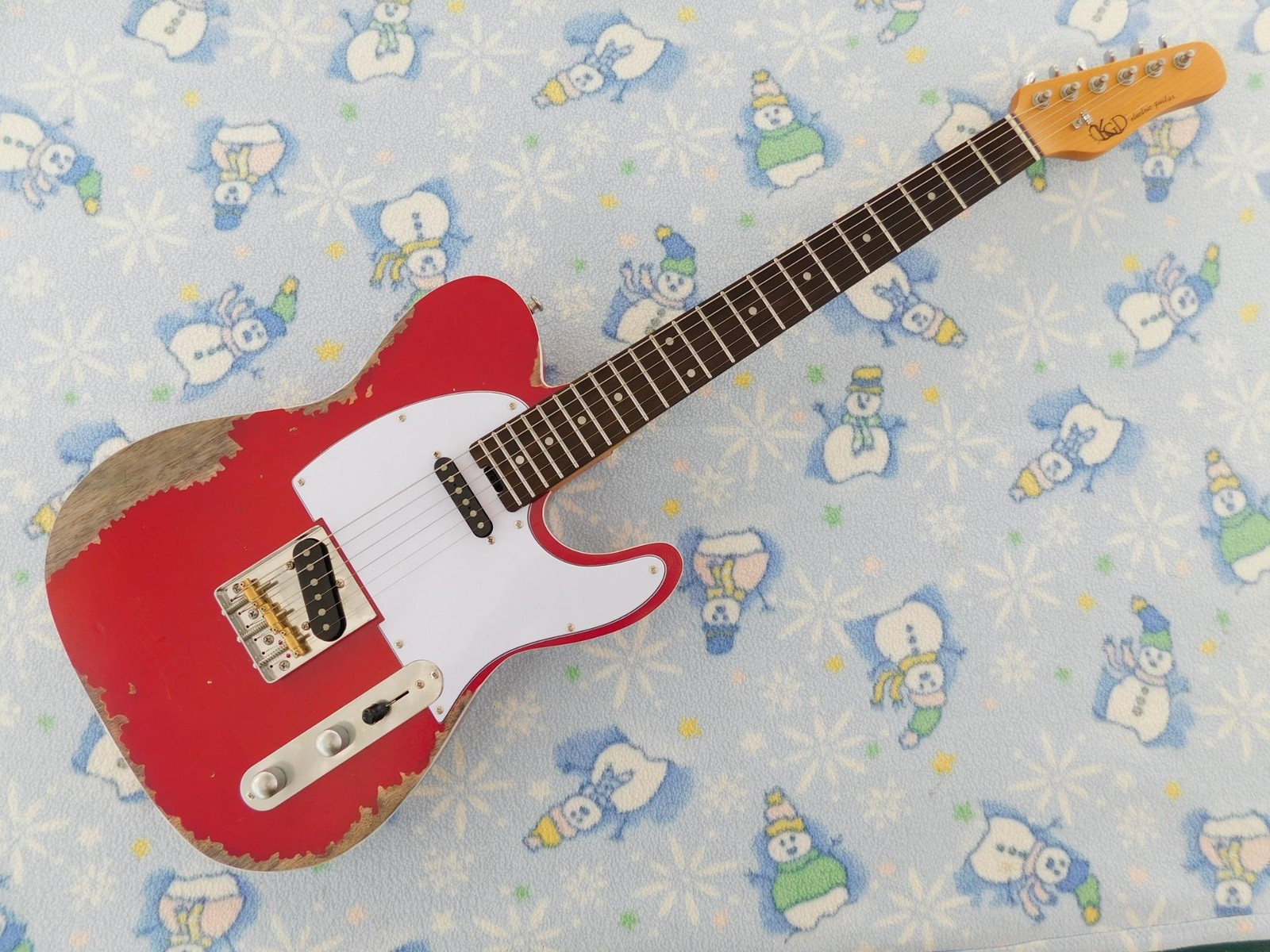 KGD Relic Tele, Roasted Neck,Alnico Pickups, Naked Neck Pickup,Capacitor Upgrade