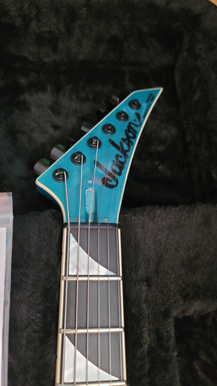 USA Jackson King V Custom Shop Fixed Bridge Hardtail Guitar With OHSC 2025