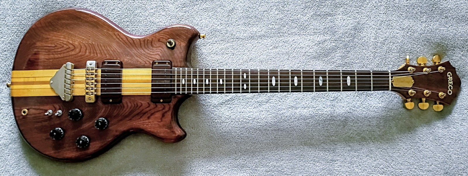 Greco Speedway GO-900 1979 (Japan) Ash w/7 Piece Neck Thru ~ Coil Splits ~ OHSC