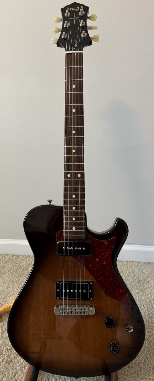 Knaggs Kenai J HP – Fralin noiseless P90s in neck and bridge