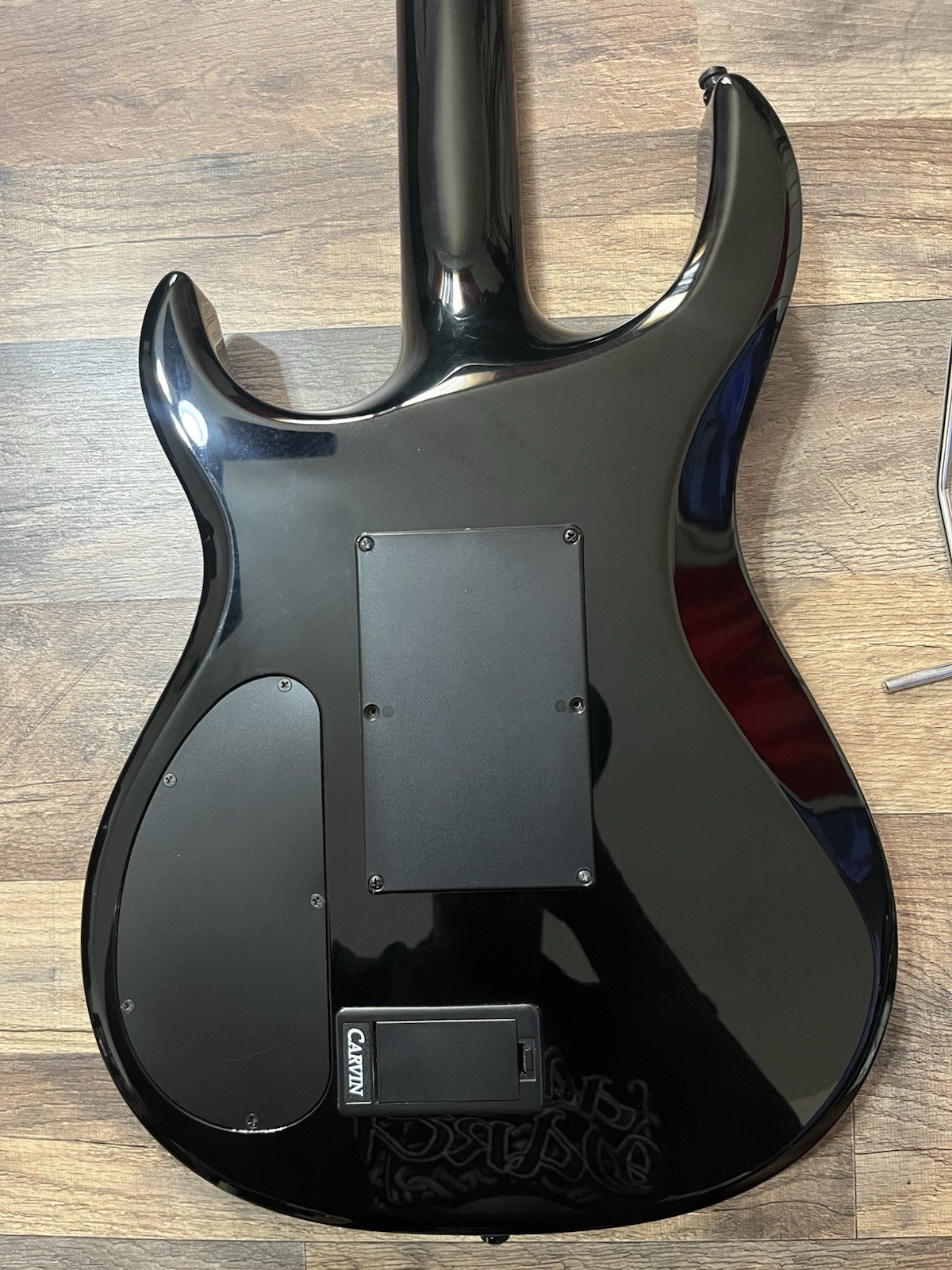 90’s Carvin DC-127 Reverse Floyd Rose Electric Guitar – Black