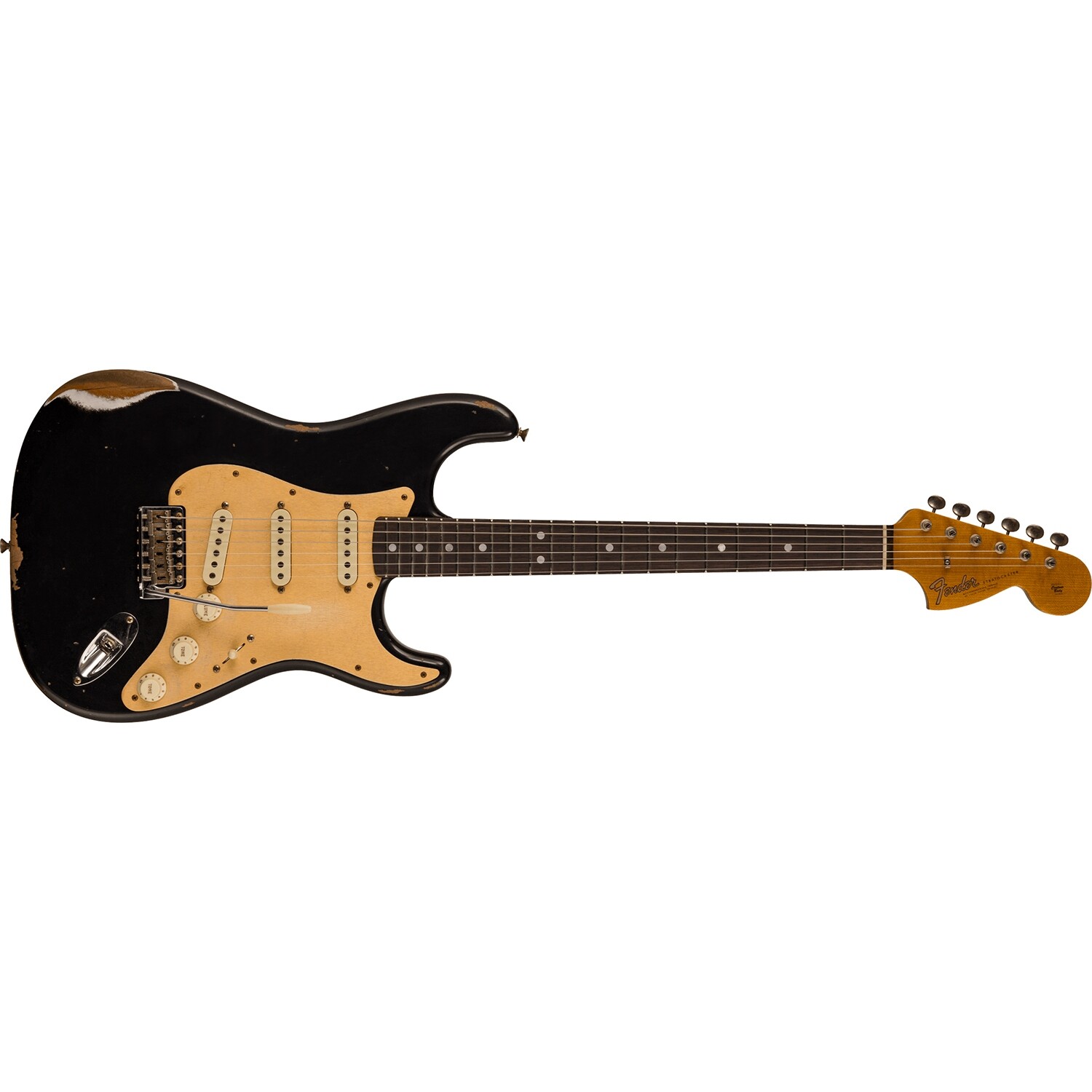 Fender Custom Shop LTD Roasted “Big Head” Stratocaster Relic Guitar, Aged Black