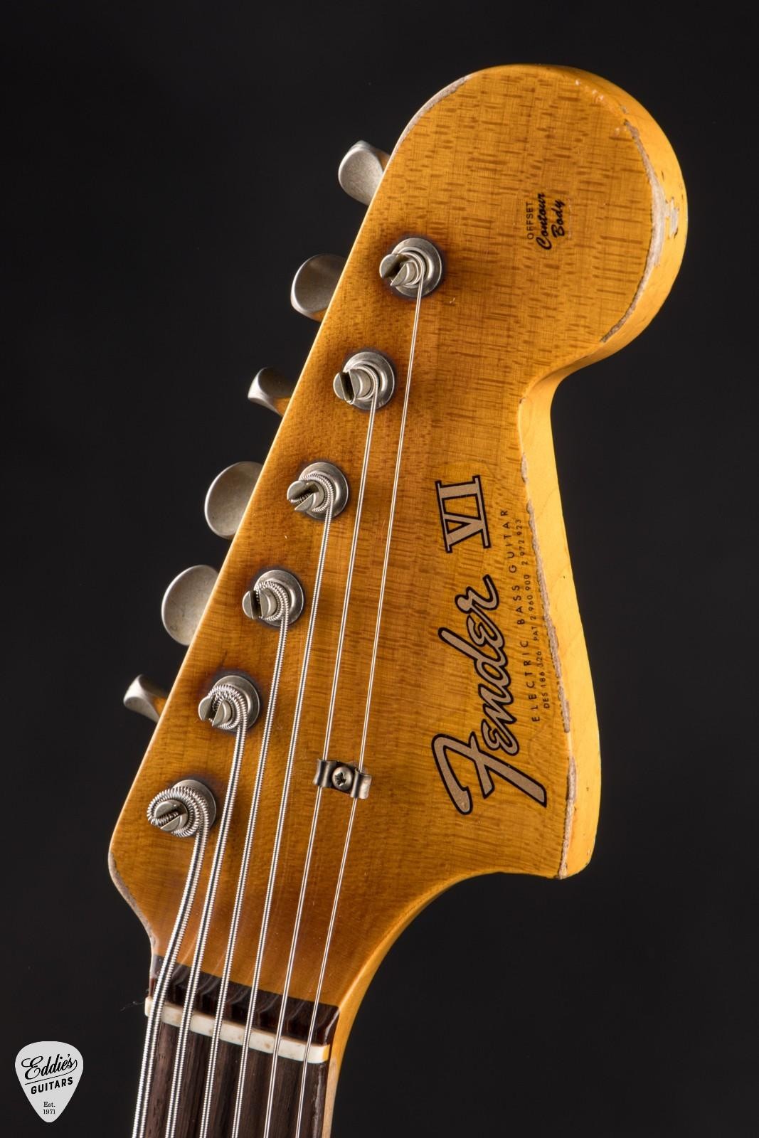 Fender Custom Shop 1962 Bass VI Super Heavy Relic – Super Faded Ocean Turquoise/