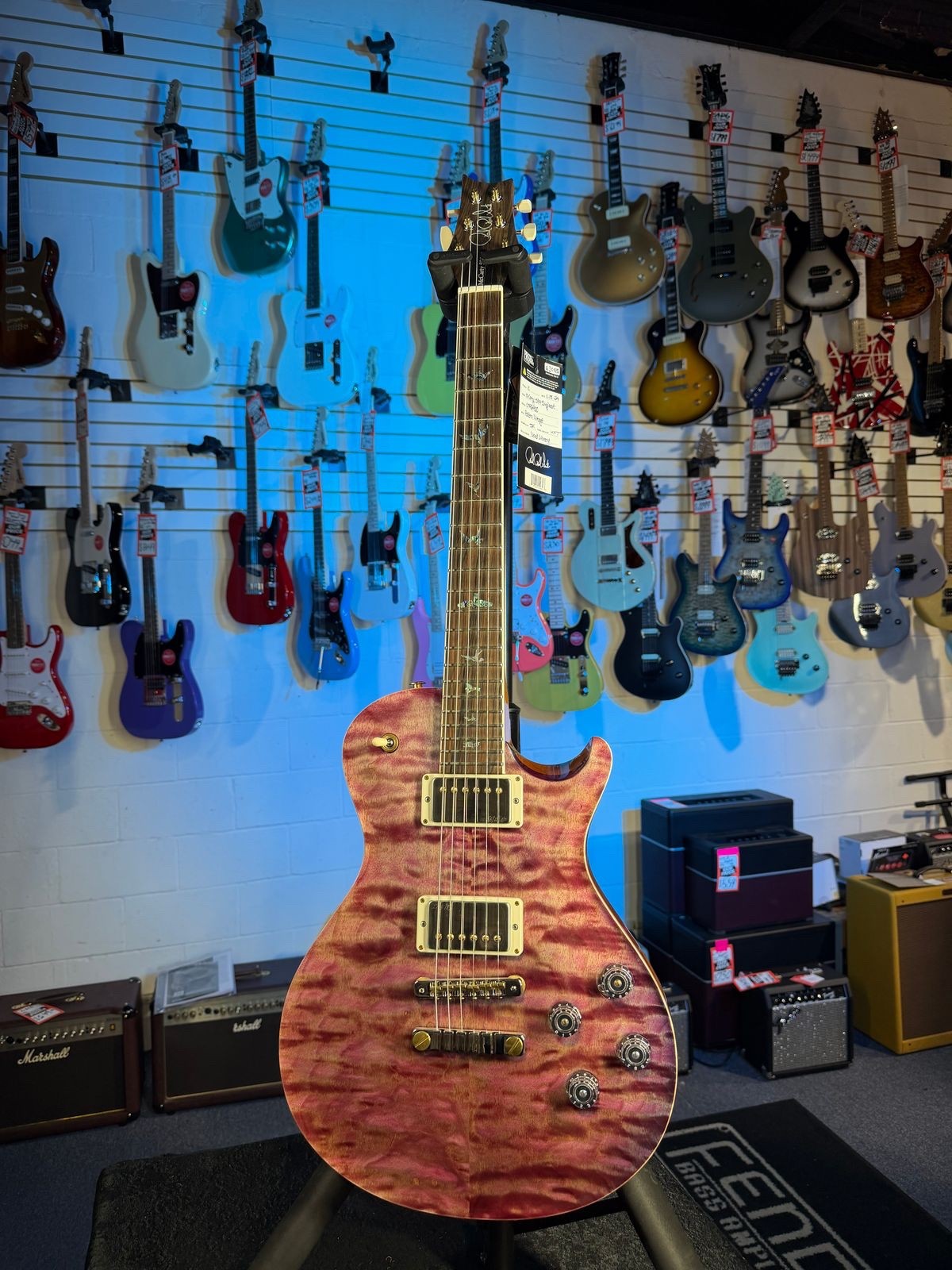 USED PRS Wood Library McCarty Singlecut 594, Quilt Top, “Faded Violet” 450