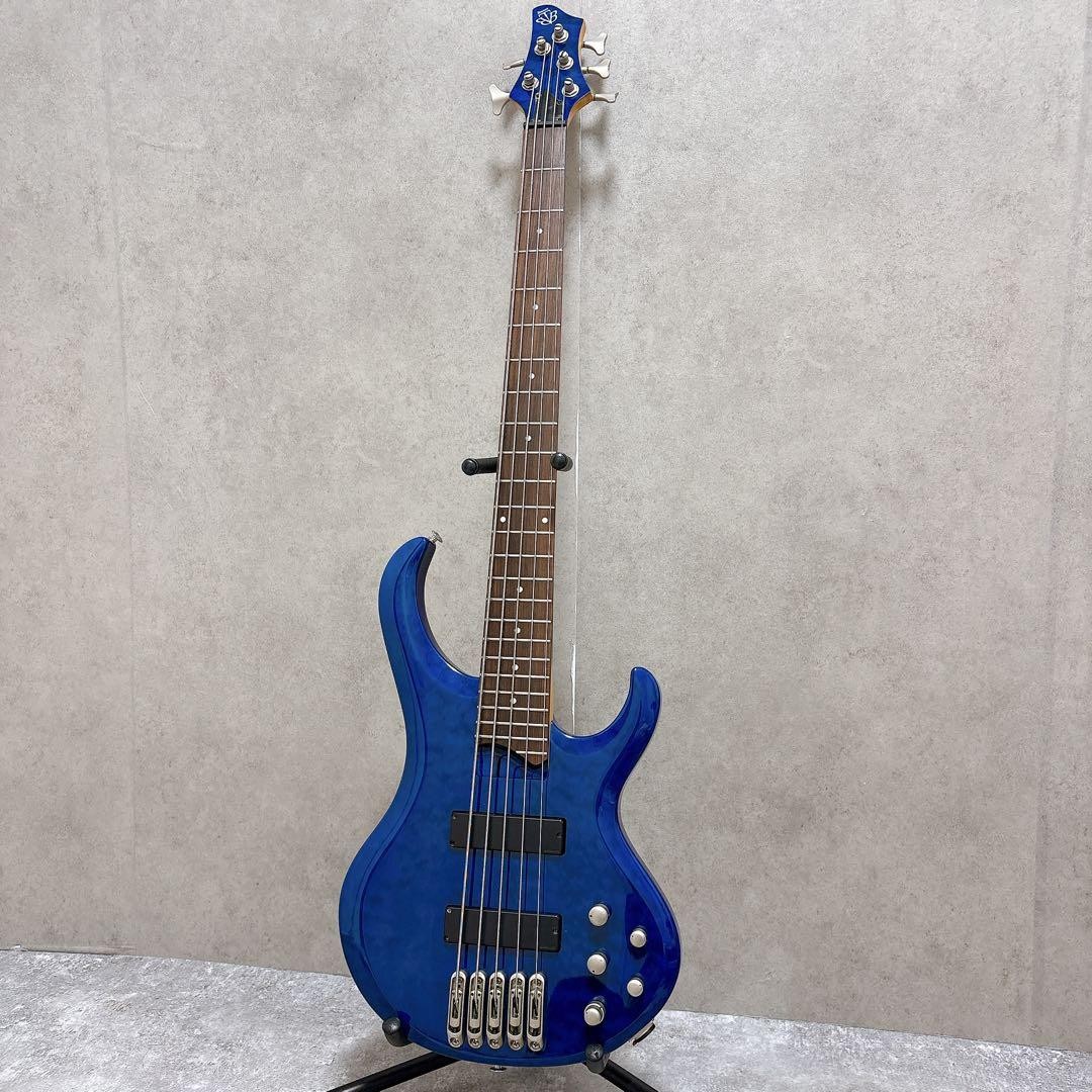 Ibanez Btb 405Qm 5 String Bass Quilted Maple Blue