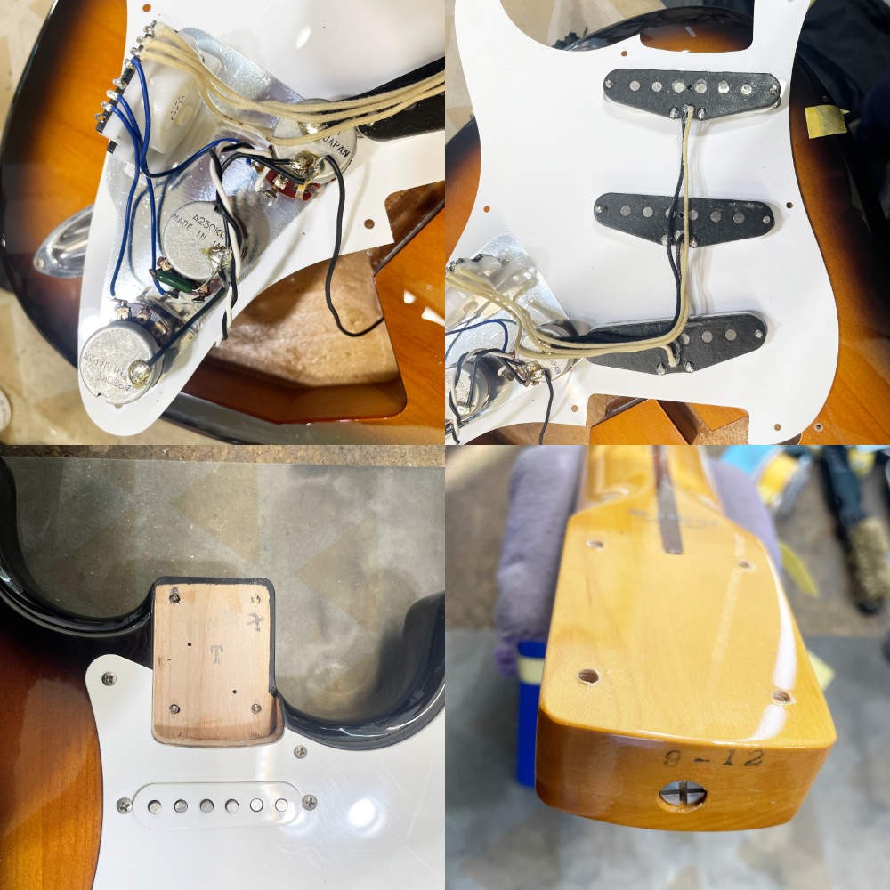 Fender Japan ST57-66US T (Tabacco Sunburst) Used 2006 Basswood body w/Soft case