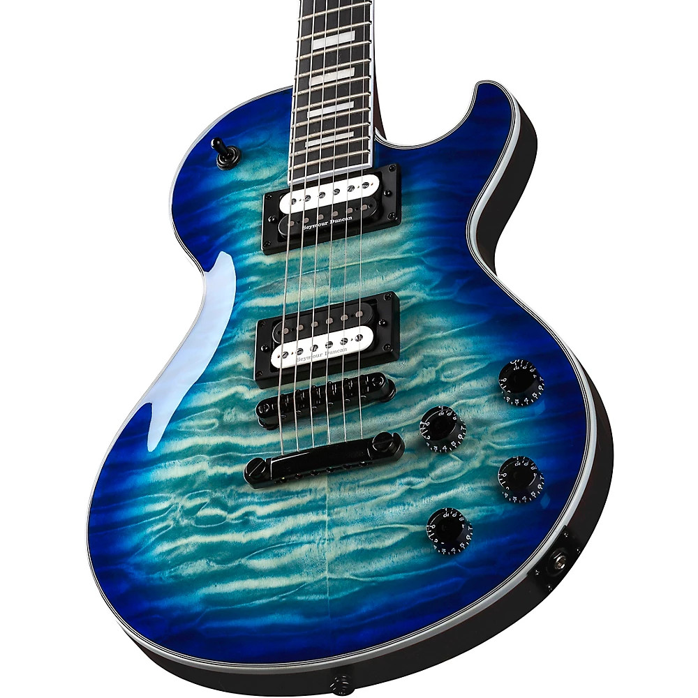 Dean Thoroughbred Select Quilt Top Electric Guitar Ocean Burst