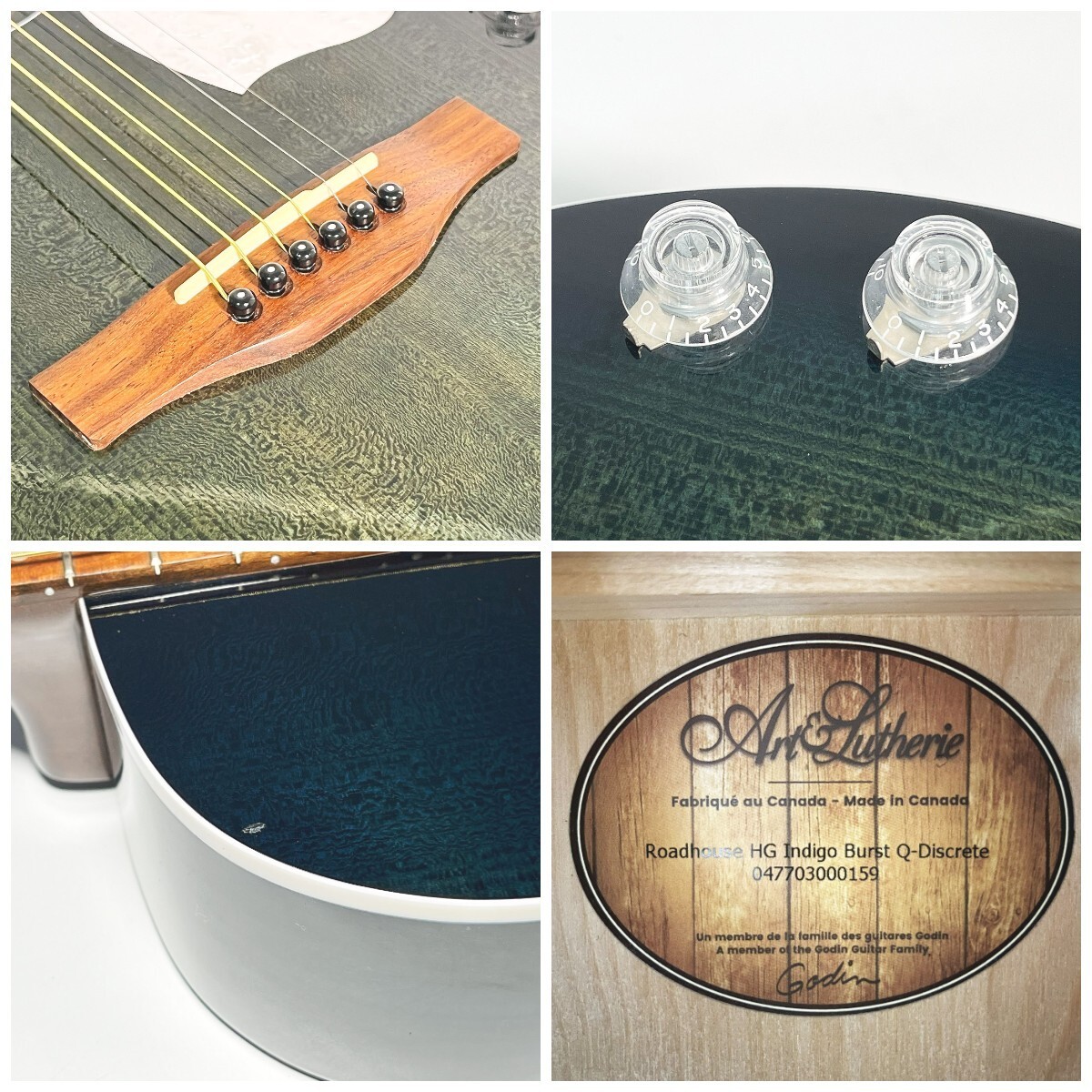 Art & Lutherie Cedar Art Luthier Roadhouse HG Indigo Burst Q-Discrete Acoustic