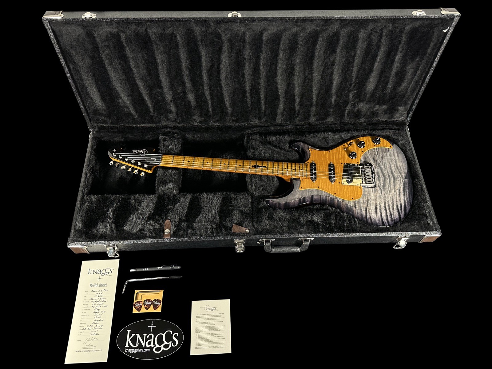 2024 KNAGGS SEVERN LM LARRY MITCHELL SIGNATURE TIER 2 FLAME TOP ~ CHARCOAL BURST